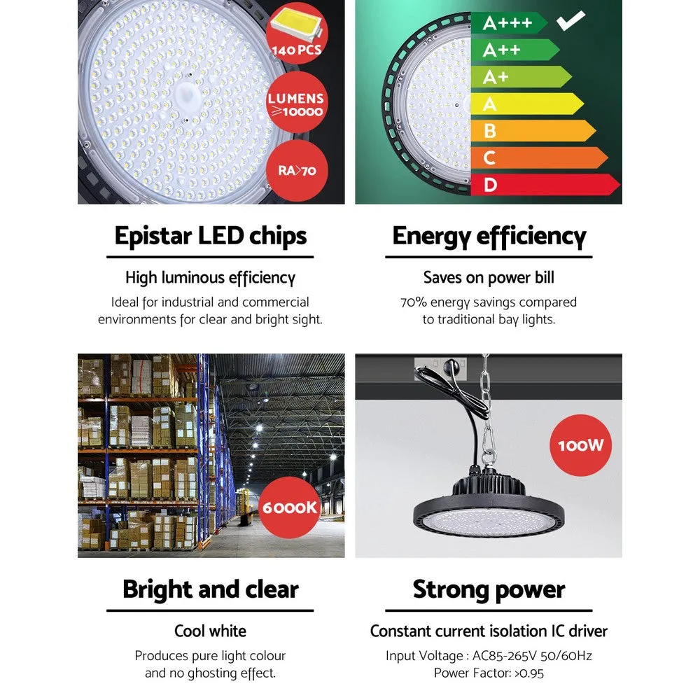100W Epistar LED High Bay Lights, SAA Approved - Leier