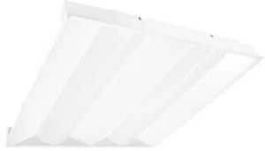 2 x 2 Foot LED Troffer Light, 4,375 Lumens, Wattage Selectable: 25/30/35, 120-277V, CCT Selectable 3500K/4000K/5000K, White Finish