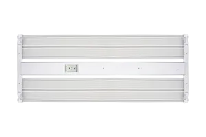4ft Linear High Bay, 52,000 Lumens, 200W/300W/400W Selectable, 120-277V, 5000K CCT, White Finish