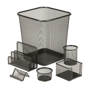 6 Piece Mesh Desk Set