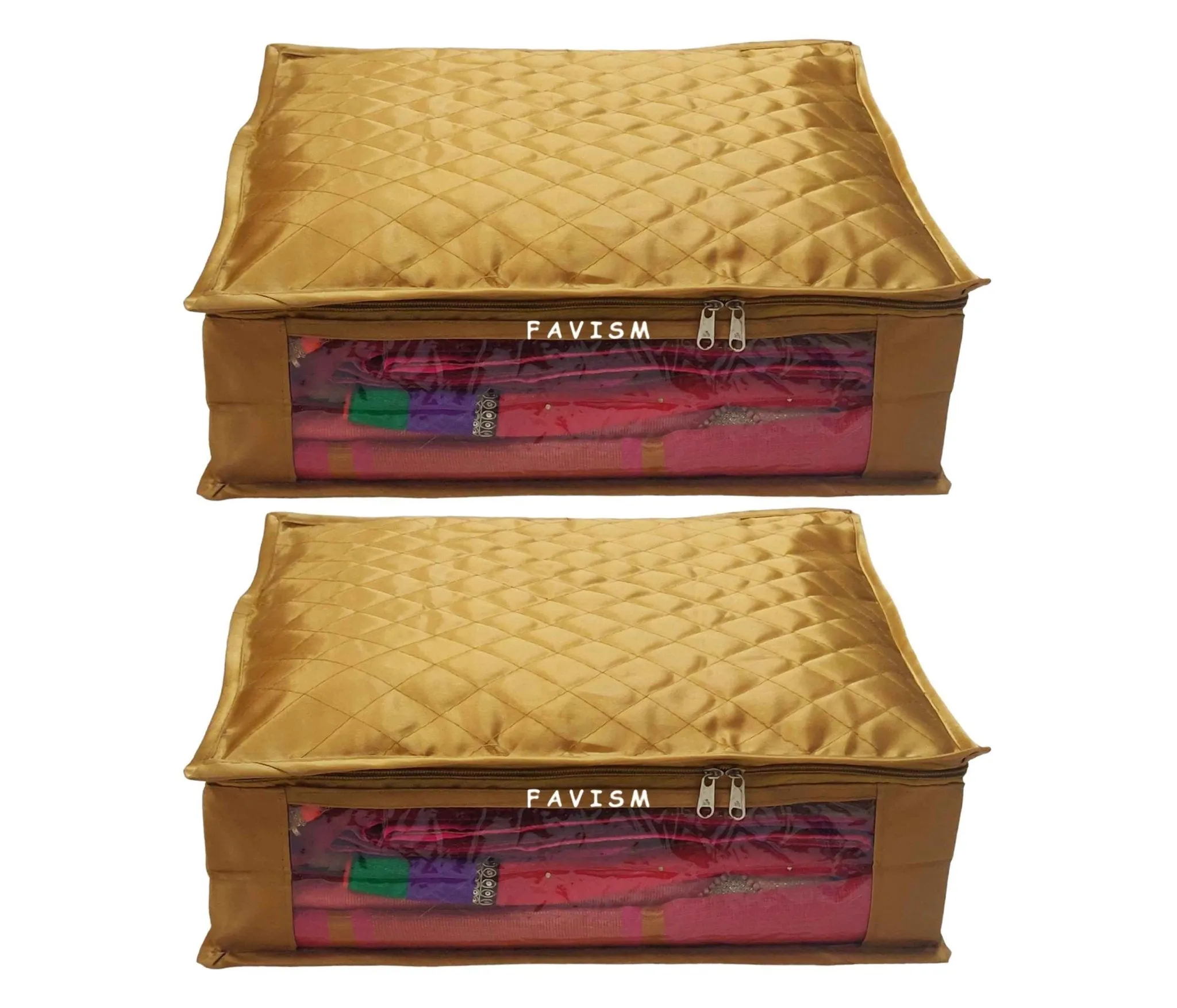 6" Satin saree cover | closet storage combo pack of 2 pcs.