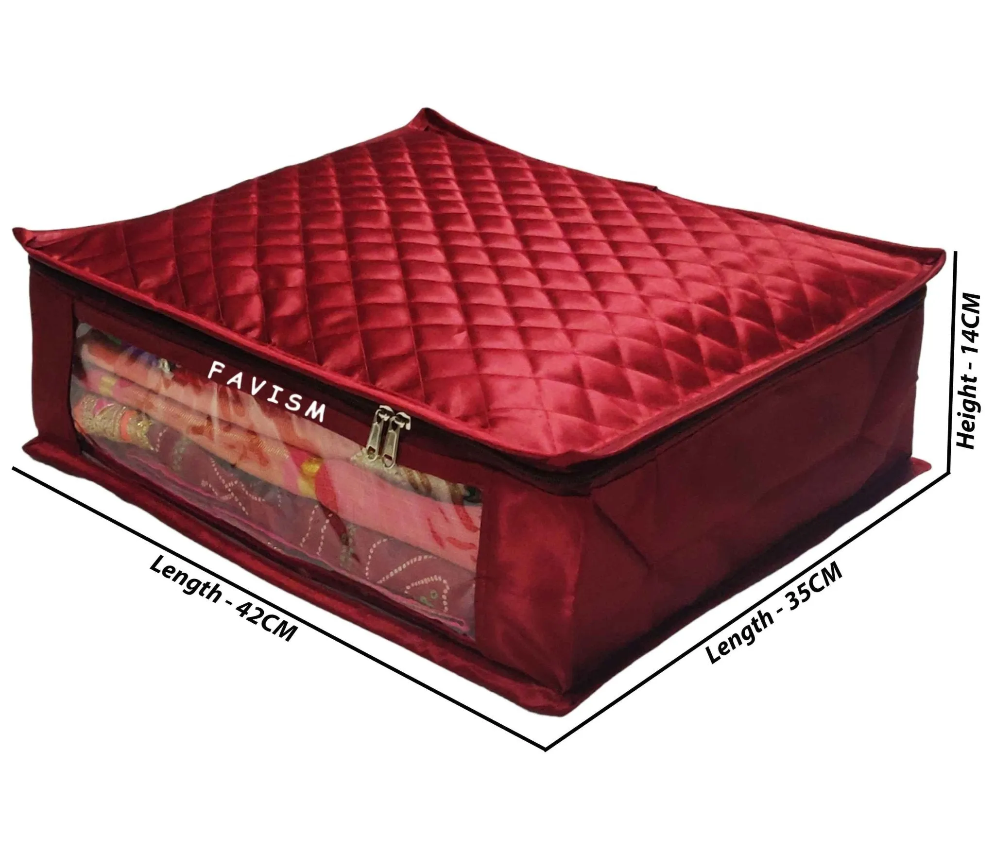 6" Satin saree cover | closet storage combo pack of 2 pcs.