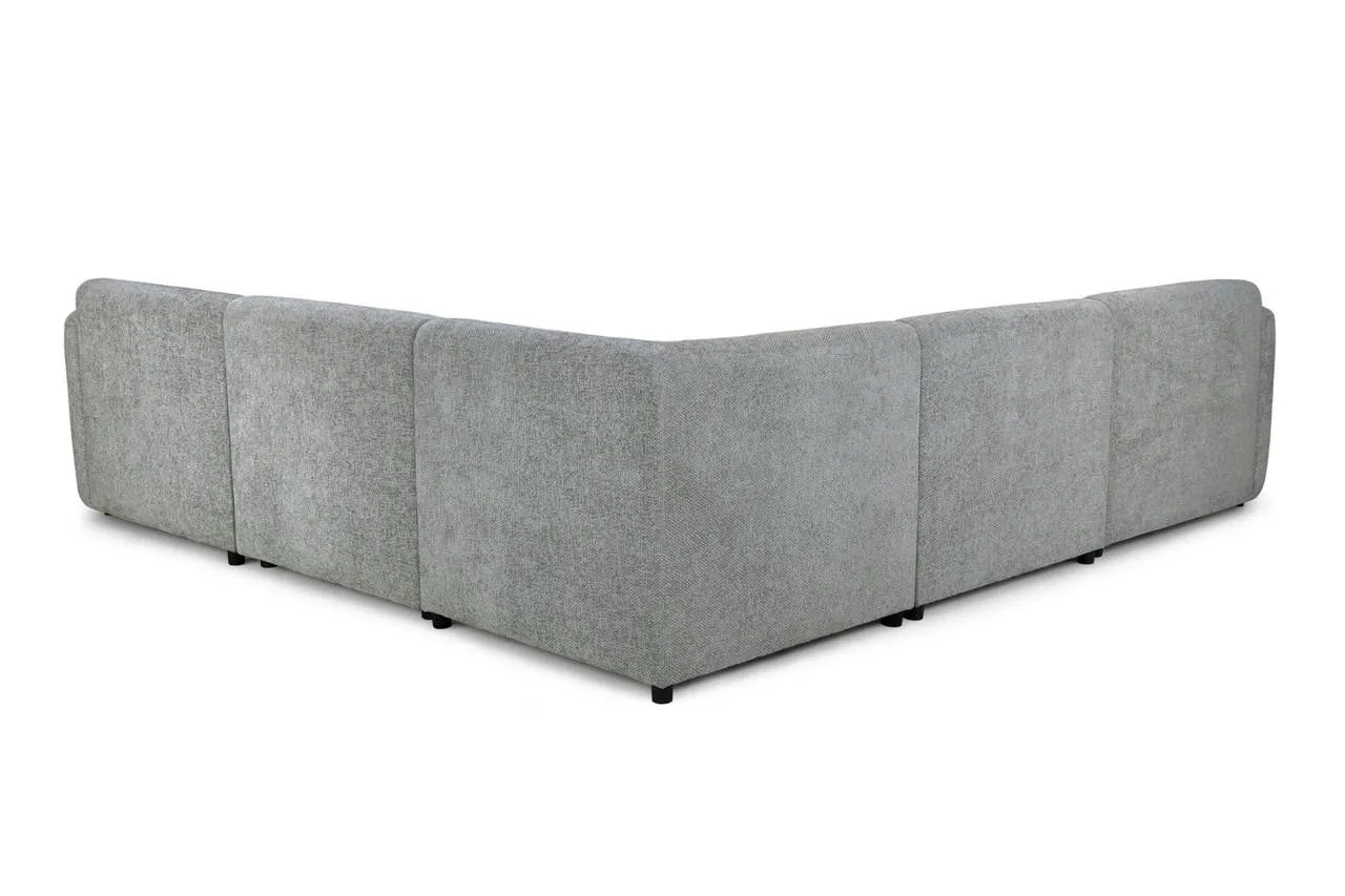Belah Modular Sofa - Grey Large Corner - 297 x 297 CM