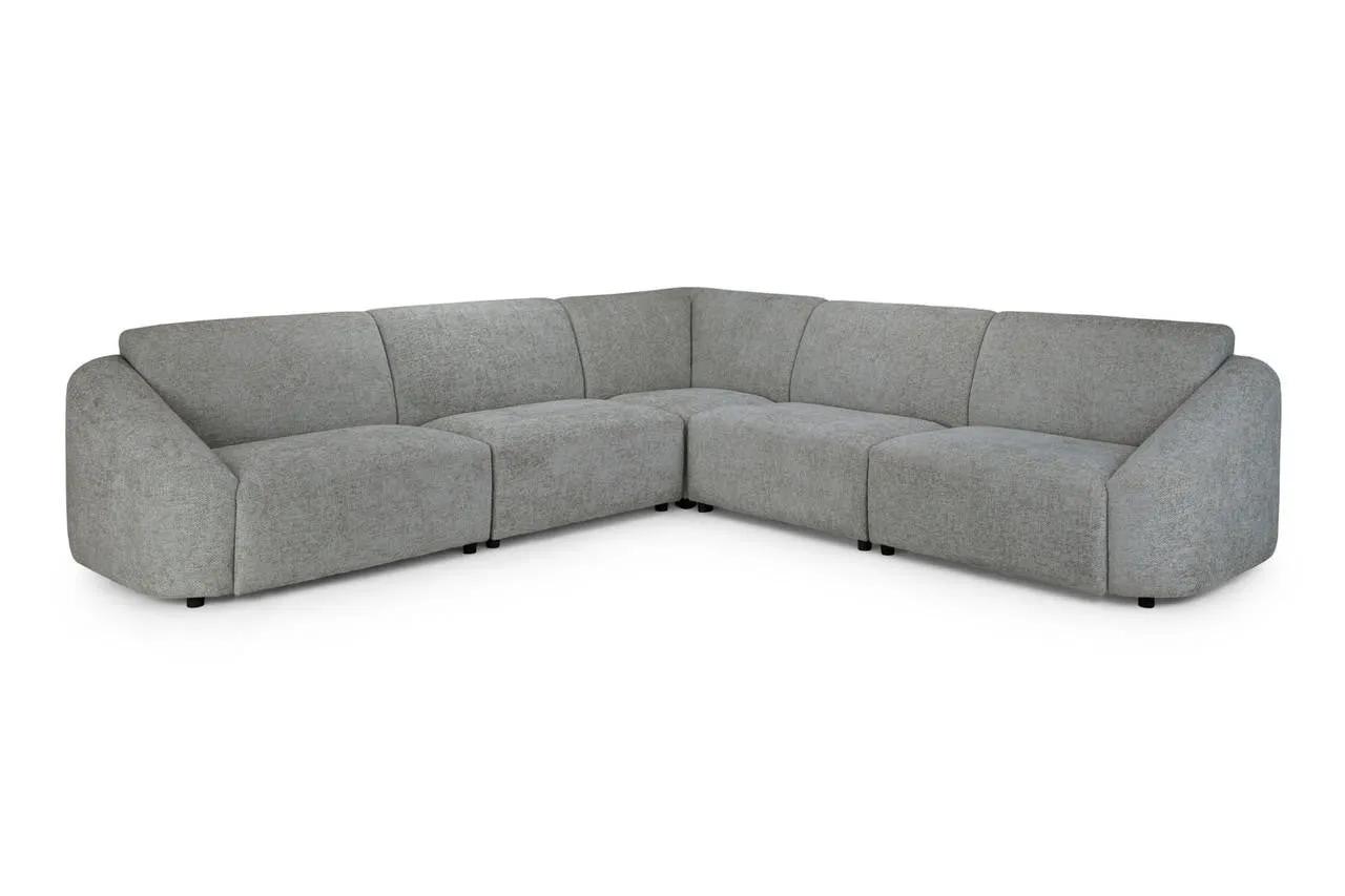 Belah Modular Sofa - Grey Large Corner - 297 x 297 CM