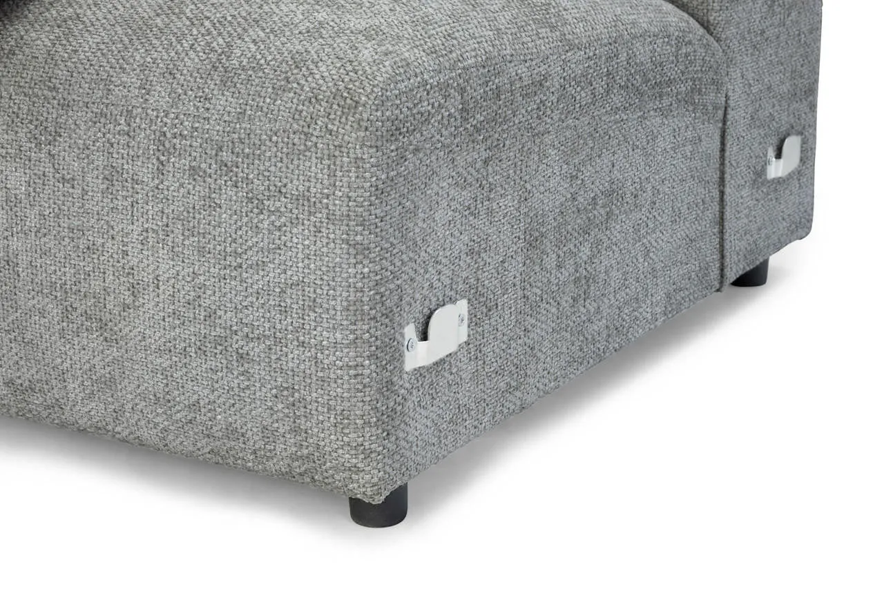 Belah Modular Sofa - Grey Large Corner - 297 x 297 CM
