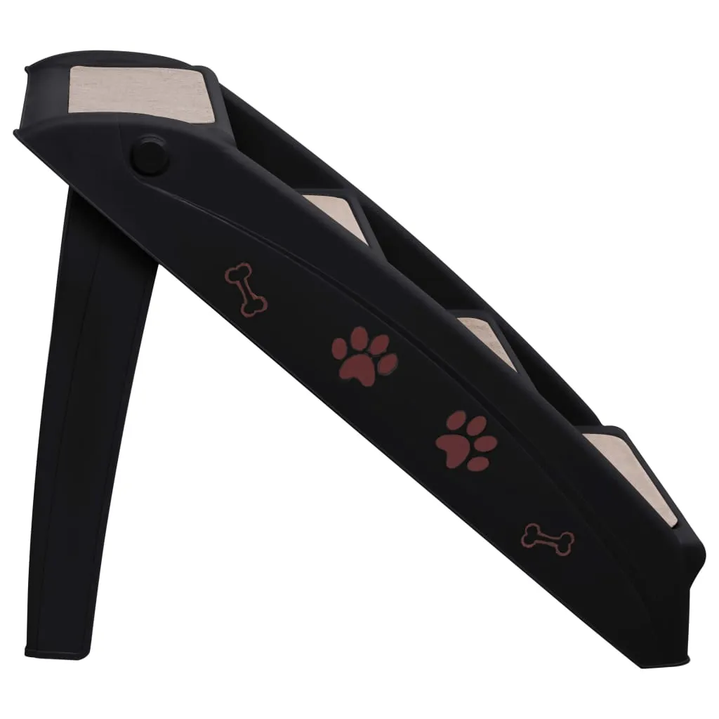 Black · Foldable Pet Stairs Black