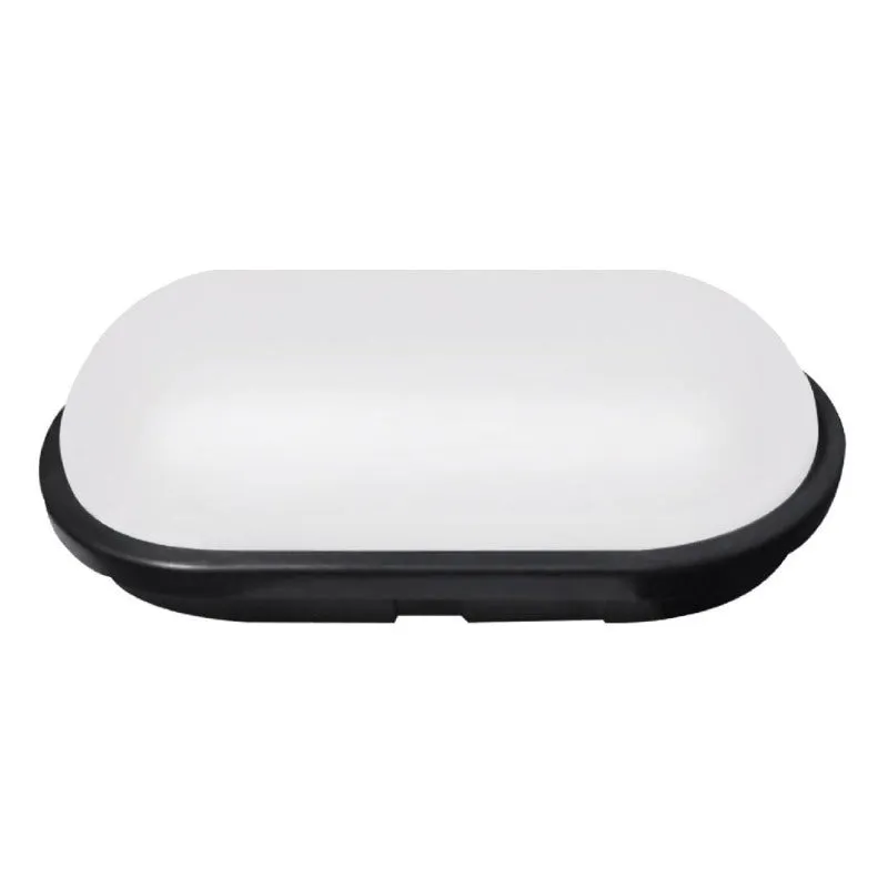 Black Oval LED Day Light Bulkhead 20 Watts