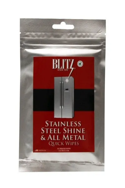 Blitz Stainless Steel Shine & All Metal Quick Wipes