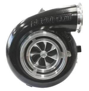 BOOSTED 102102 V-Band 1.22 Turbocharger 2500HP, Hi Temp Black Finish AF8006-6022