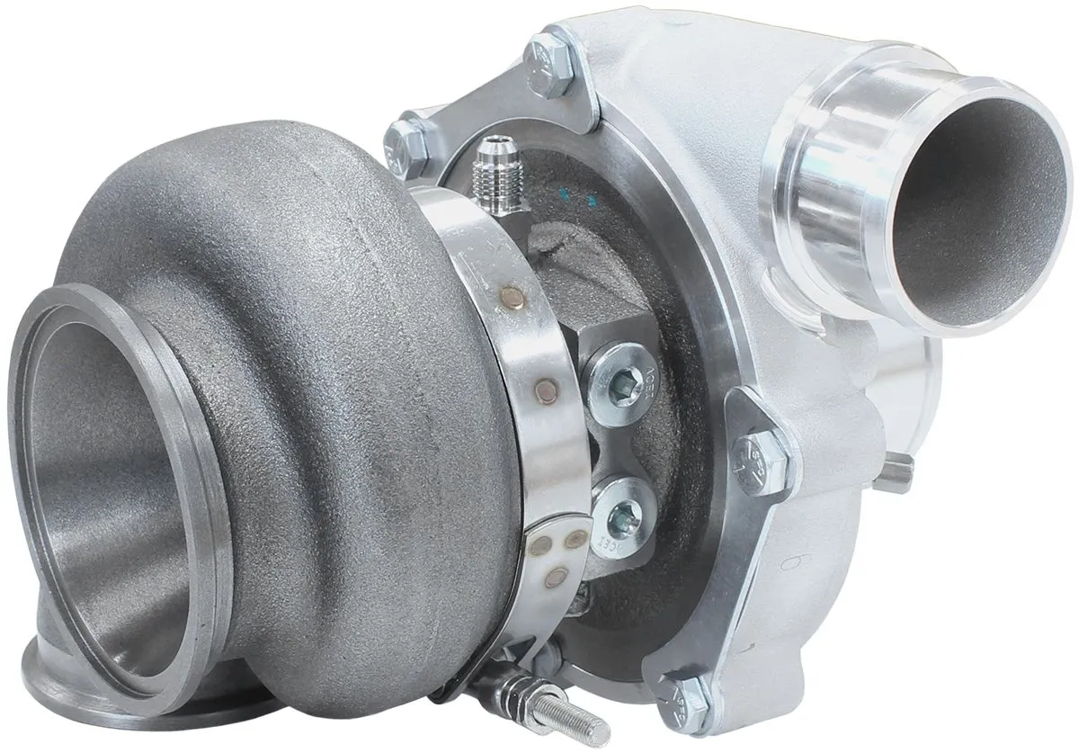 BOOSTED 102102 V-Band 1.22 Turbocharger 2500HP, Hi Temp Black Finish AF8006-6022