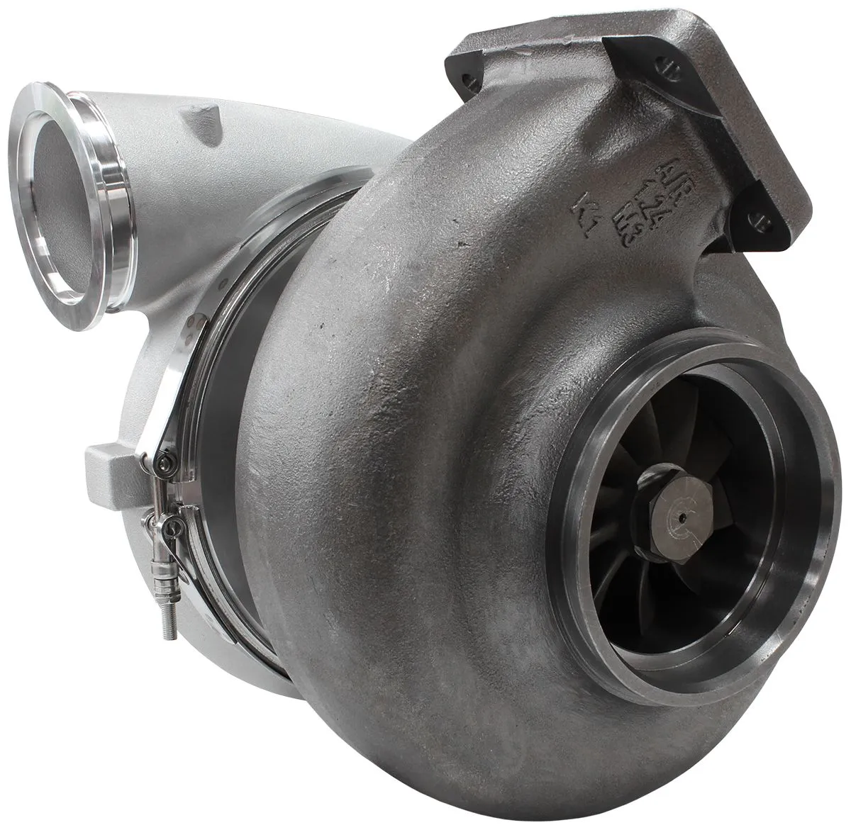BOOSTED 106102 T6 1.24 Turbocharger 2850HP, Natural Cast Finish AF8006-6013
