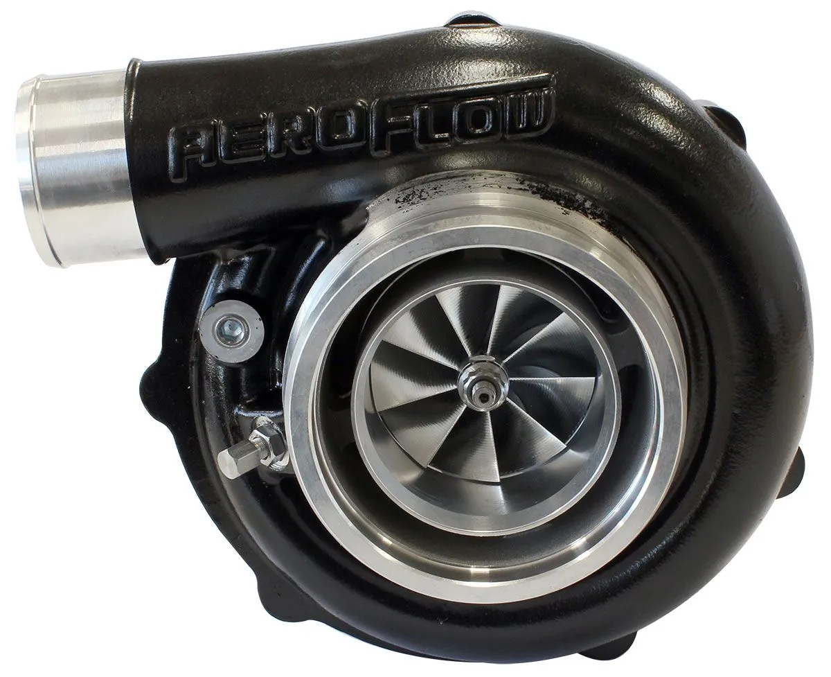 BOOSTED 6255 1.21 Reverse Rotation Turbocharger 900HP, Hi Temp Black Finish AF80