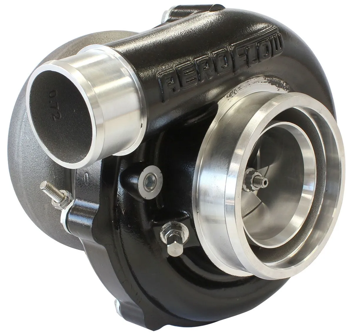 BOOSTED 6255 1.21 Reverse Rotation Turbocharger 900HP, Hi Temp Black Finish AF80