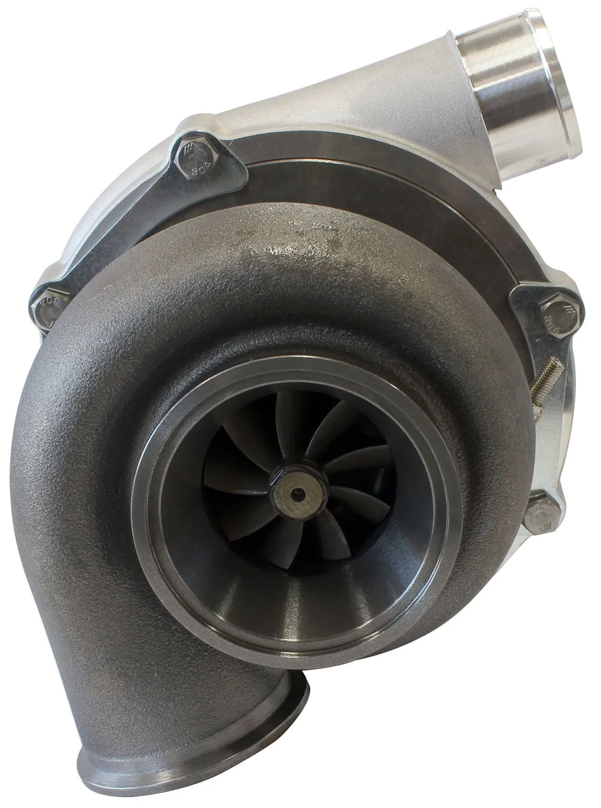 BOOSTED 6255 1.21 Reverse Rotation Turbocharger 900HP, Natural Cast Finish AF800