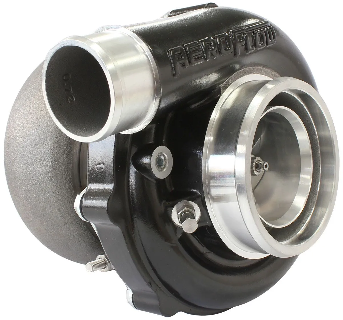 BOOSTED 6262 1.01 Reverse Rotation Turbocharger 900HP, Hi Temp Black Finish AF80