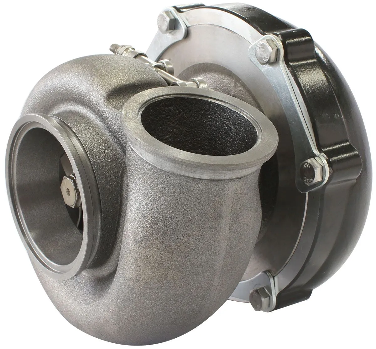 BOOSTED 6262 1.01 Reverse Rotation Turbocharger 900HP, Hi Temp Black Finish AF80