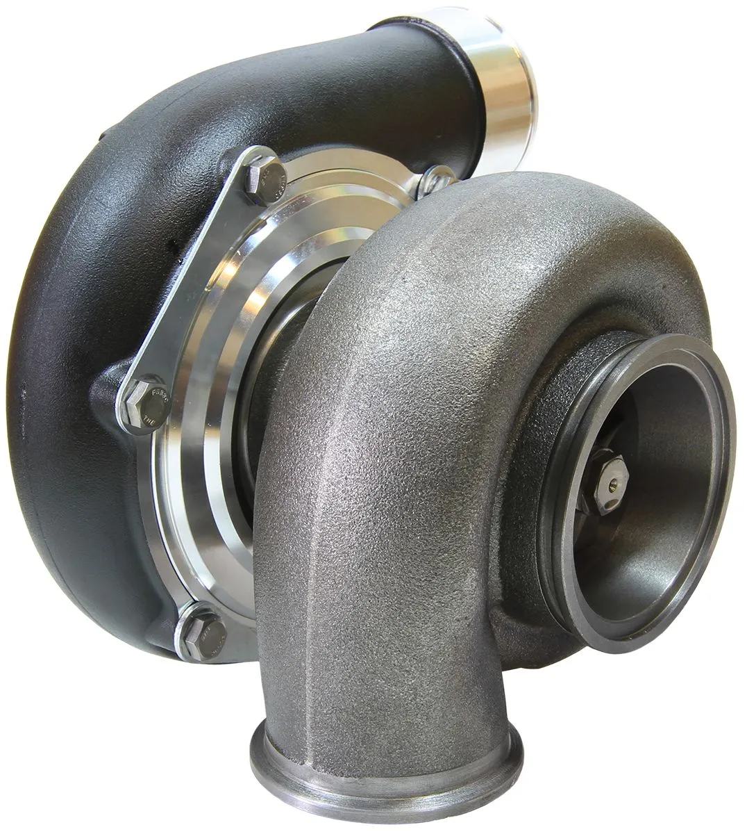 BOOSTED 6662 1.01 Reverse Rotation Turbocharger 900HP, Hi Temp Black Finish AF80
