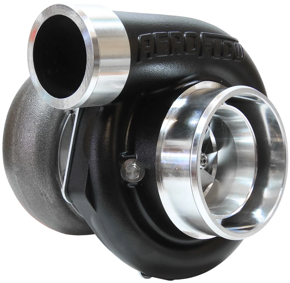 BOOSTED 6662 1.01 Reverse Rotation Turbocharger 900HP, Hi Temp Black Finish AF80