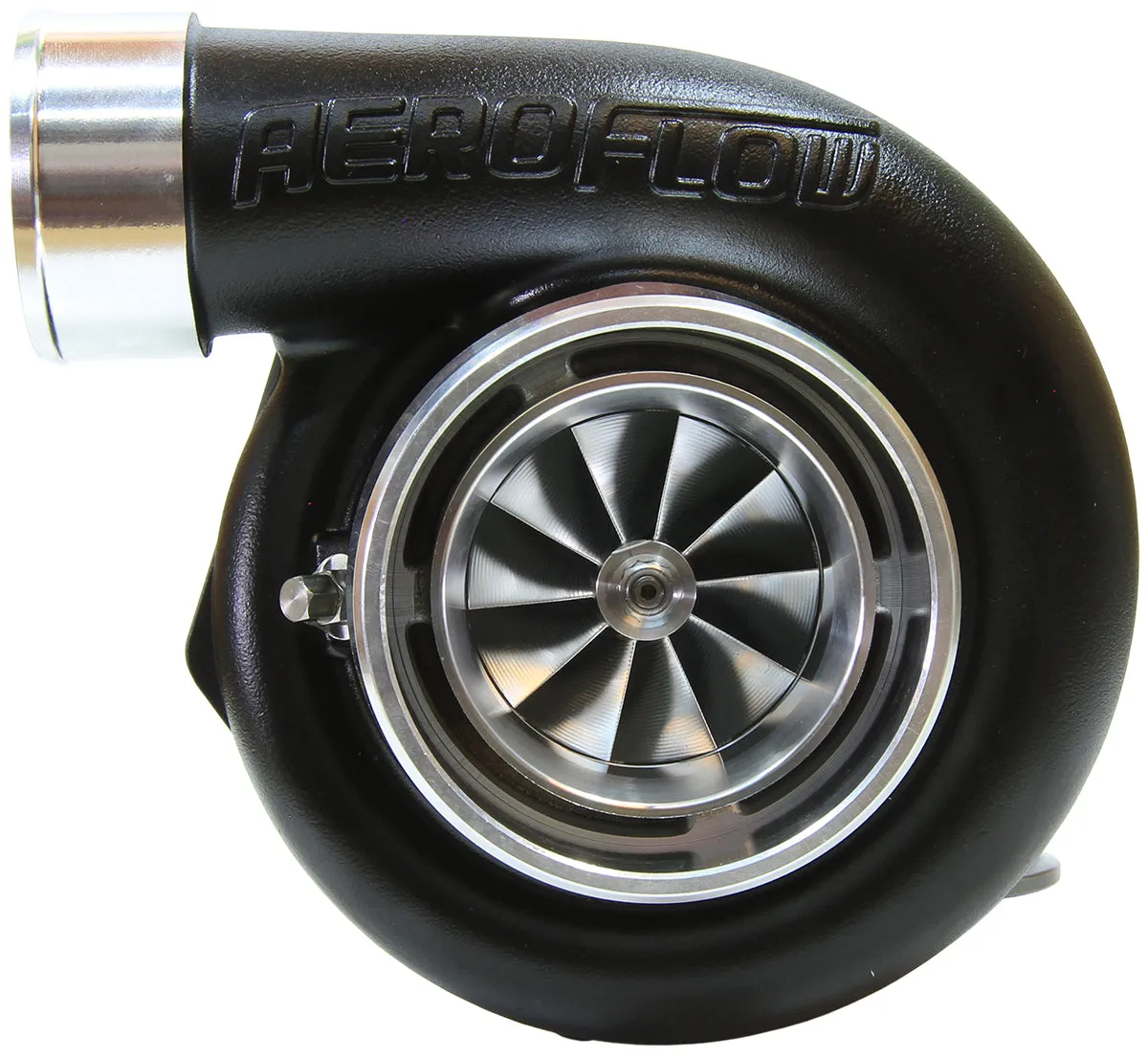 BOOSTED 6662 1.01 Reverse Rotation Turbocharger 900HP, Hi Temp Black Finish AF80