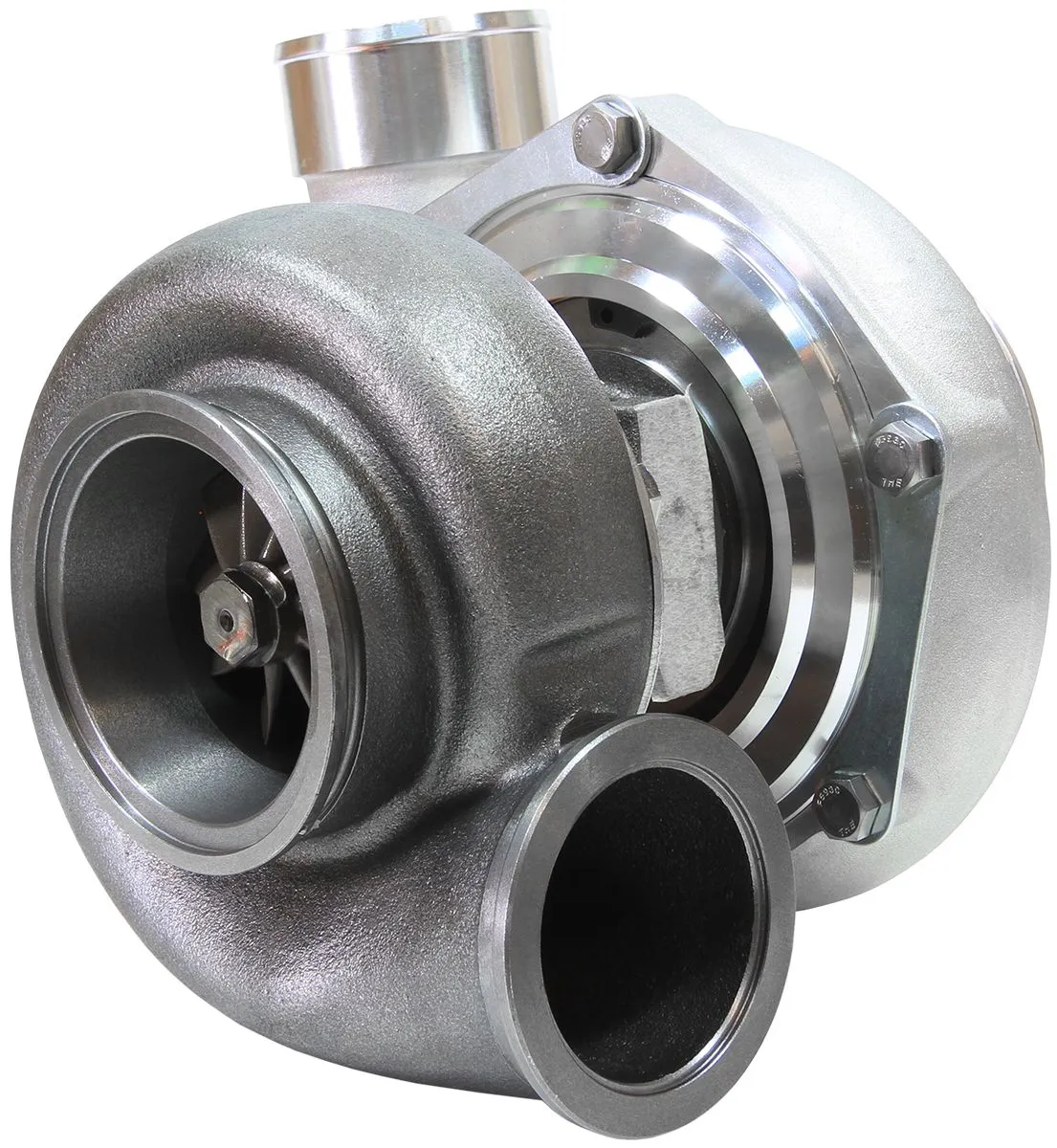 BOOSTED 6662 1.01 Reverse Rotation Turbocharger 900HP, Natural Cast Finish AF800
