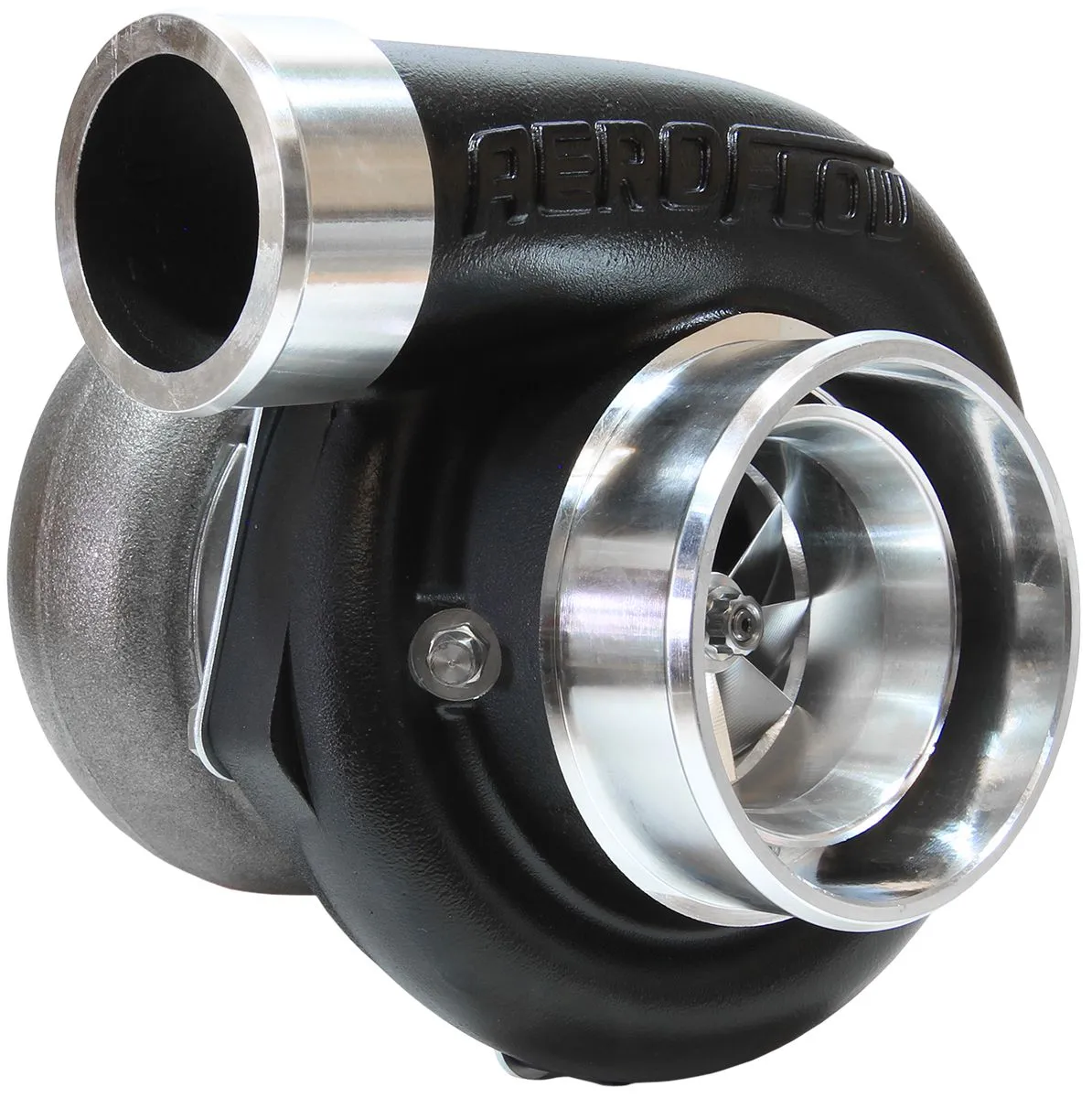 BOOSTED 6662 .83 Reverse Rotation Turbocharger 900HP, Hi Temp Black Finish AF800