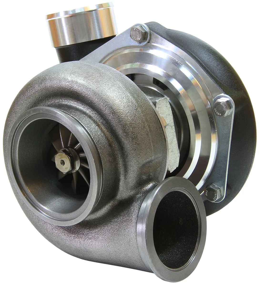BOOSTED 6662 .83 Reverse Rotation Turbocharger 900HP, Hi Temp Black Finish AF800