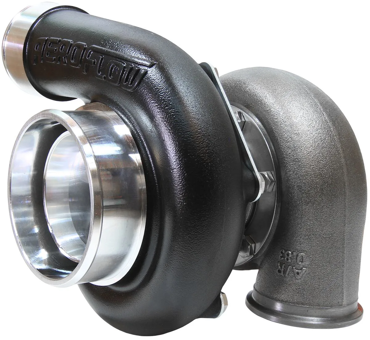 BOOSTED 6662 .83 Reverse Rotation Turbocharger 900HP, Hi Temp Black Finish AF800