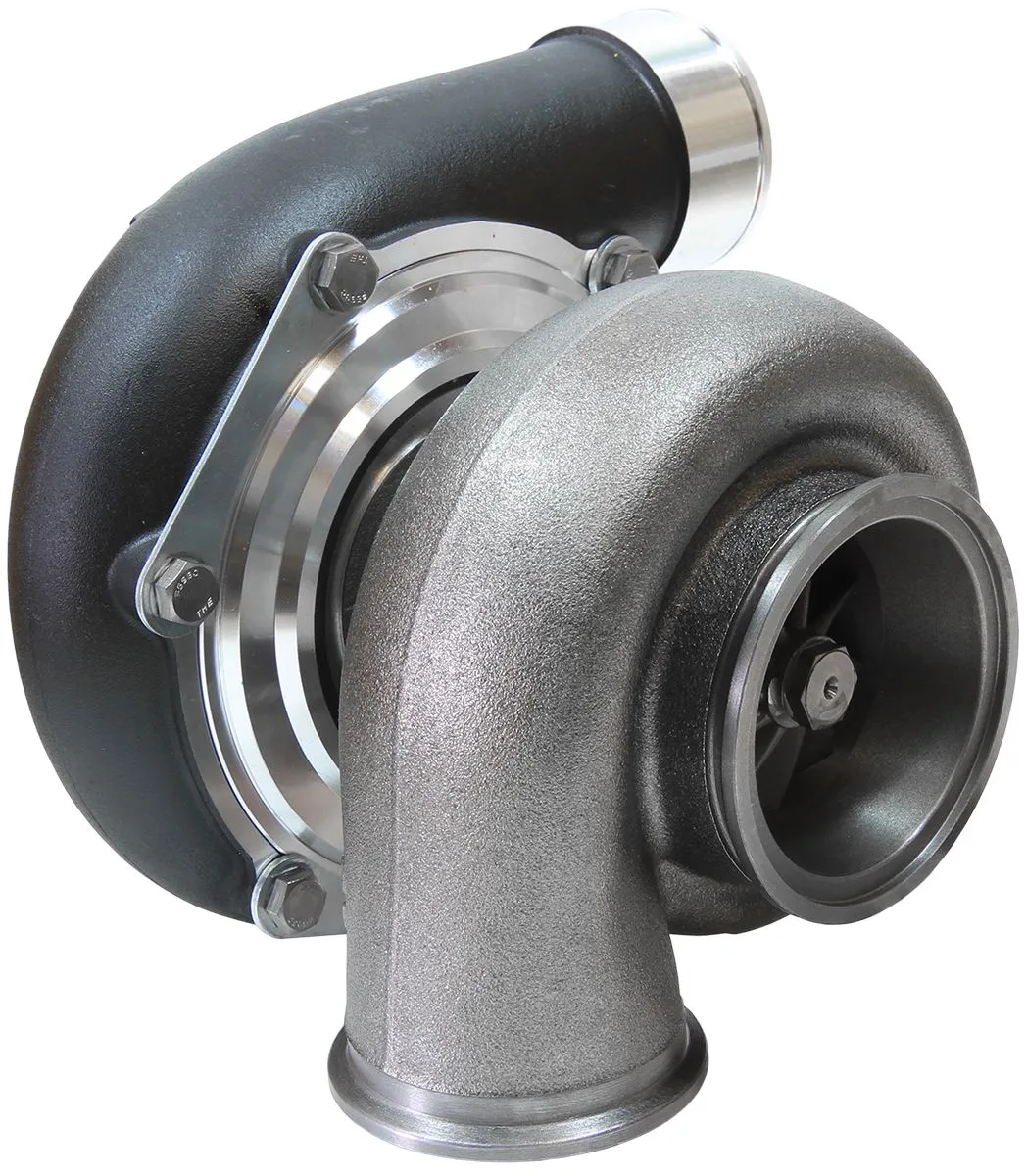 BOOSTED 6662 .83 Reverse Rotation Turbocharger 900HP, Hi Temp Black Finish AF800
