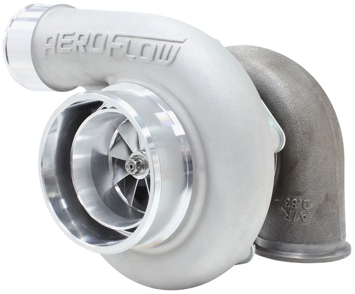BOOSTED 6762 .83 Reverse Rotation Turbocharger 950HP, Natural Cast Finish AF8005