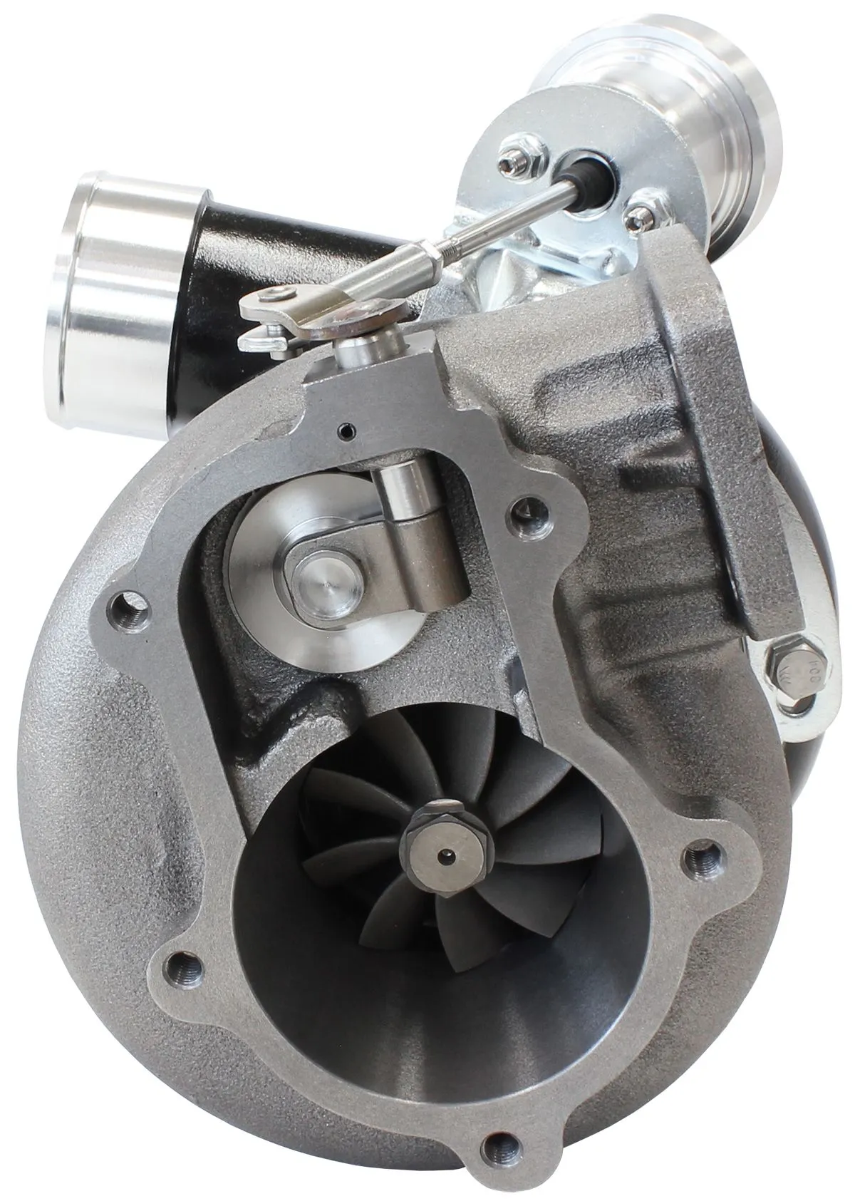 BOOSTED 6762 XR6 1.06 Turbocharger 1000HP, Hi Temp Black Finish AF8005-3019BLK