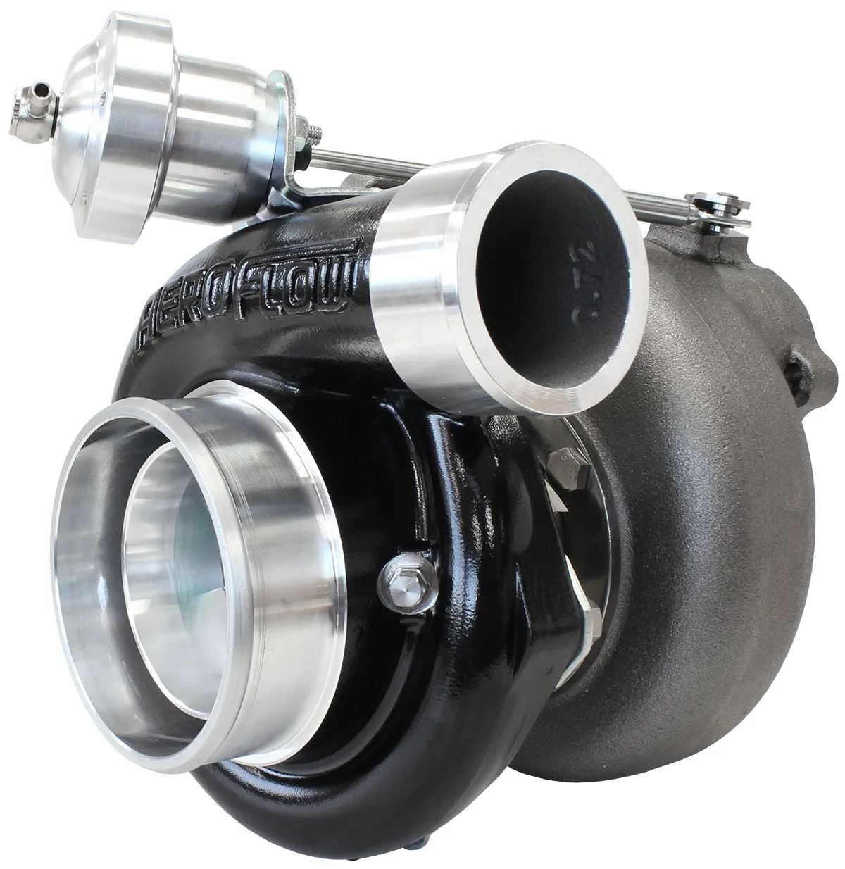 BOOSTED 6762 XR6 1.06 Turbocharger 1000HP, Hi Temp Black Finish AF8005-3019BLK