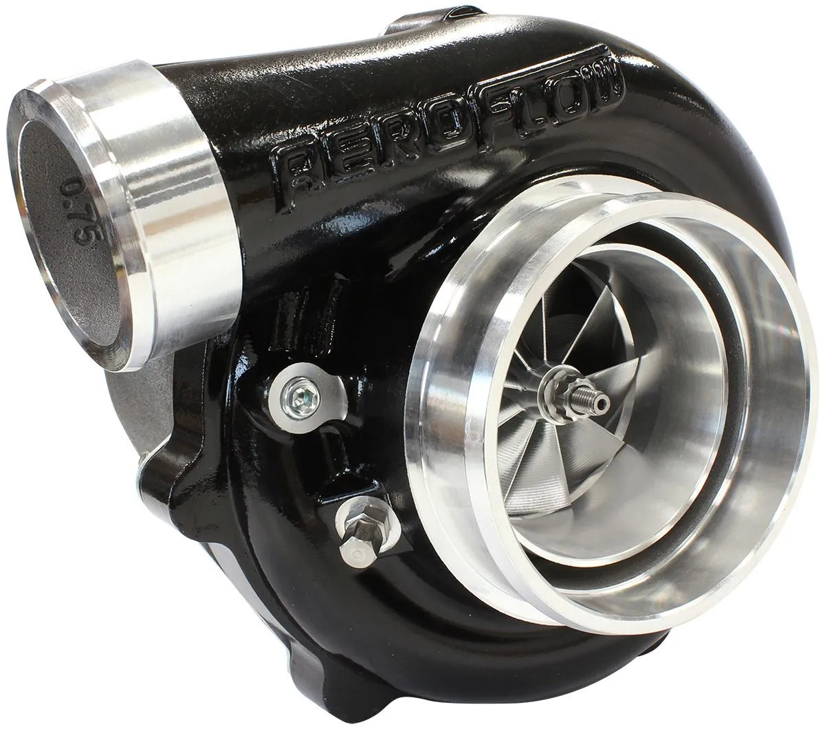 BOOSTED 6862 1.01 Reverse Rotation Turbocharger 1050HP, Hi Temp Black Finish AF8