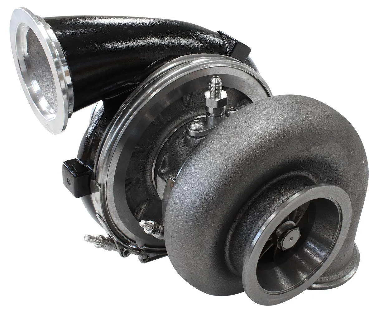 BOOSTED 7075 V-Band 1.16 Turbocharger 950HP, Hi Temp Black Finish AF8005-4014BLK