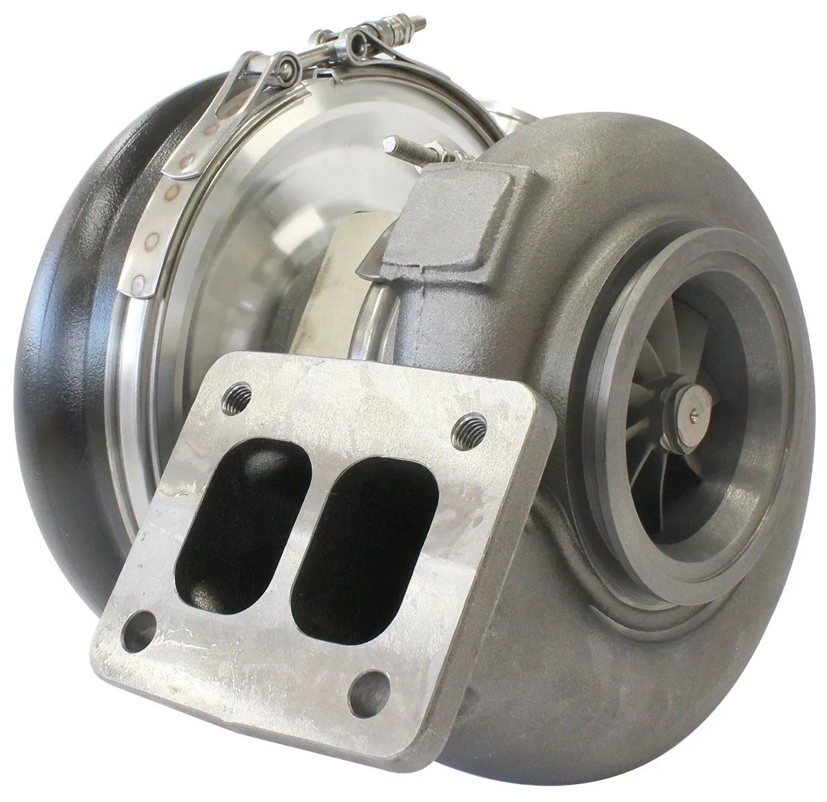 BOOSTED 7375 T4 1.15 Turbocharger 1200HP, Hi Temp Black Finish AF8005-4040BLK