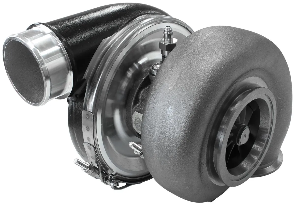 BOOSTED 7375 V-Band 1.28 Turbocharger 1200HP, Hi Temp Black Finish AF8005-4009BL
