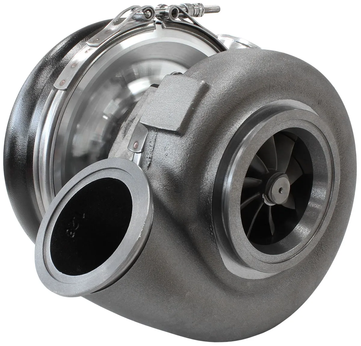 BOOSTED 7375 V-Band 1.28 Turbocharger 1200HP, Hi Temp Black Finish AF8005-4009BL