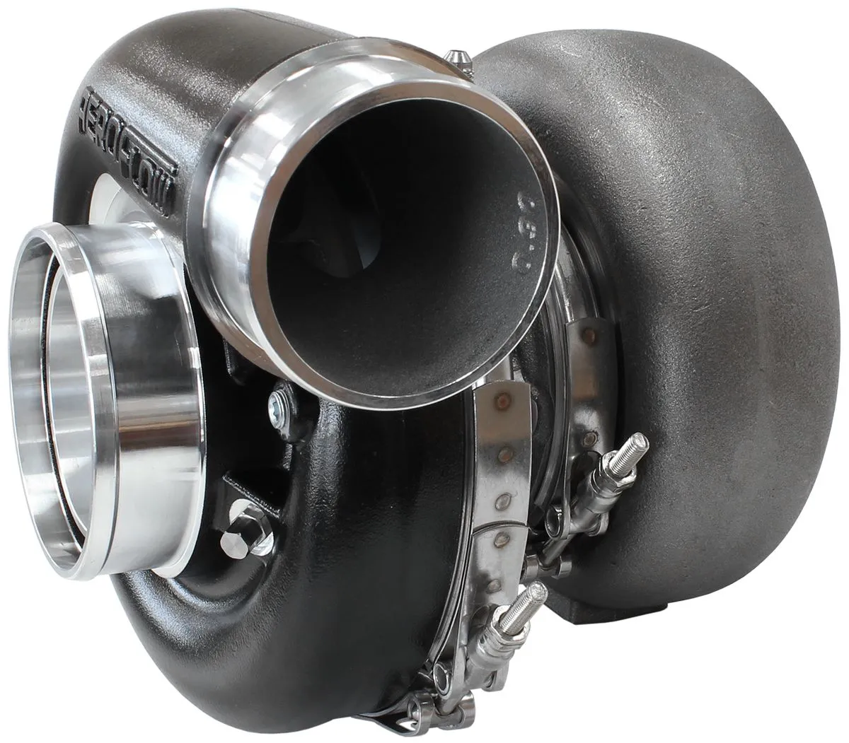 BOOSTED 7375 V-Band 1.28 Turbocharger 1200HP, Hi Temp Black Finish AF8005-4009BL