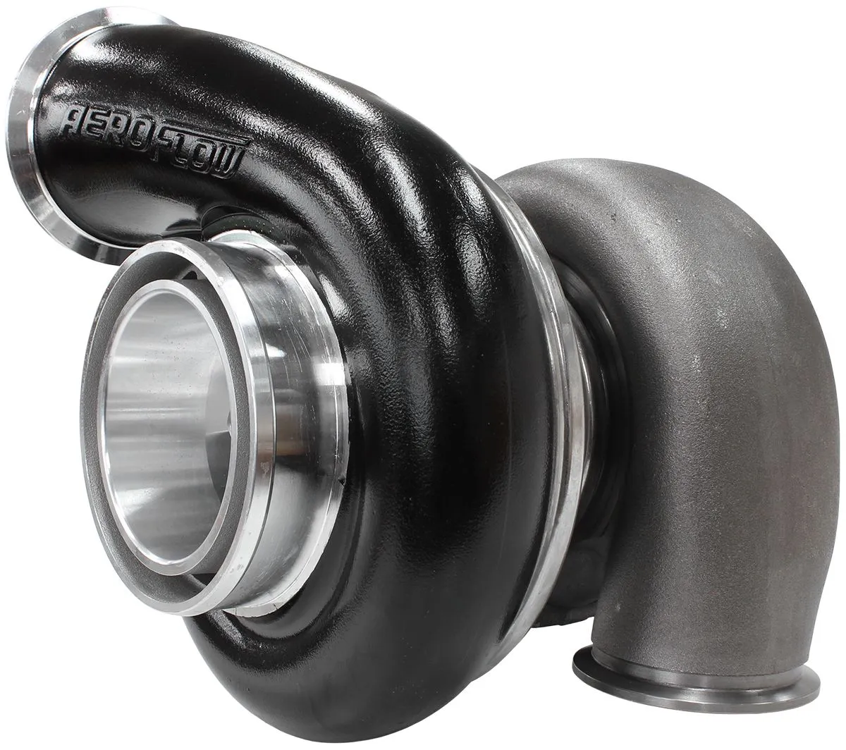 BOOSTED 7975 1.01 Reverse Rotation Turbocharger 1450HP, Hi Temp Black Finish AF8