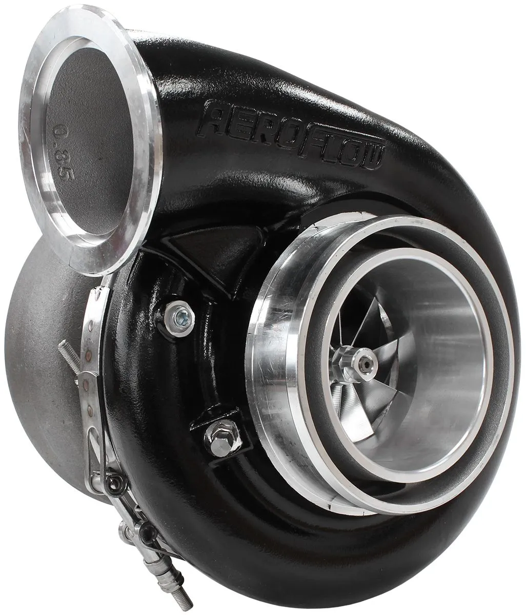 BOOSTED 7975 1.01 Reverse Rotation Turbocharger 1450HP, Hi Temp Black Finish AF8