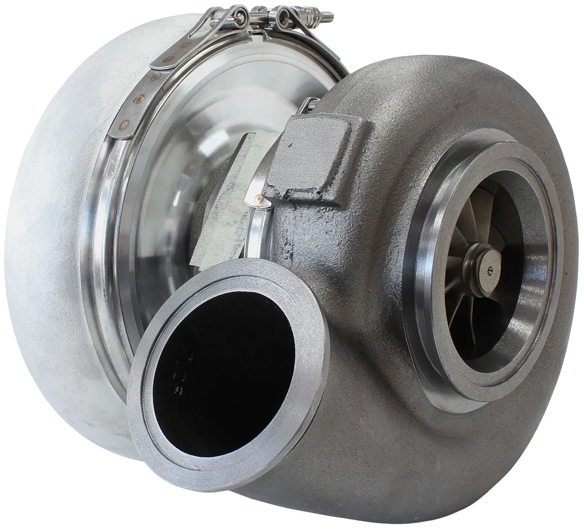 BOOSTED 7975 V-Band 1.15 Turbocharger 1450HP, Natural Cast Finish AF8005-4011