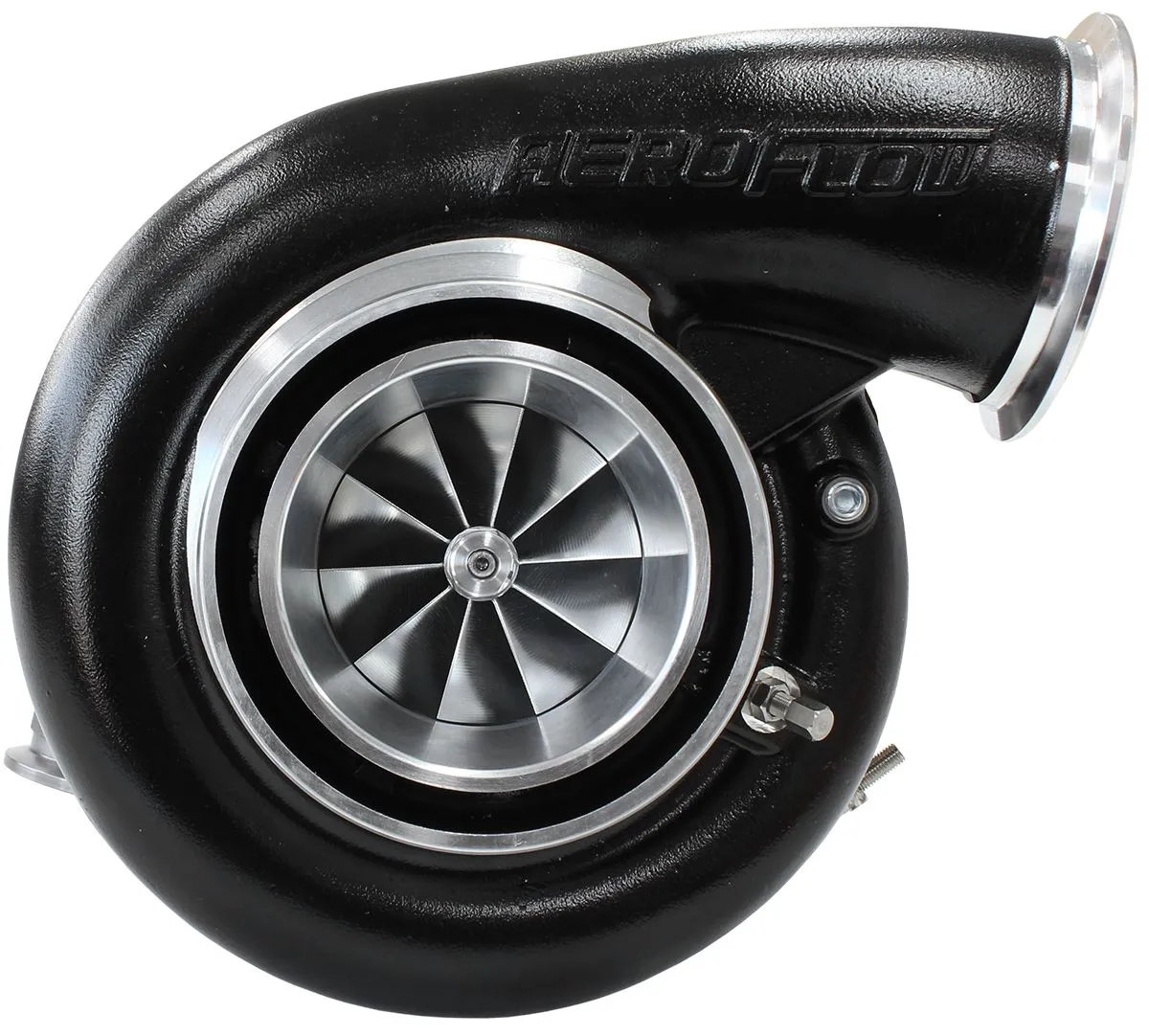BOOSTED 7975 V-Band 1.28 Turbocharger 1450HP, Hi Temp Black Finish AF8005-4012BL