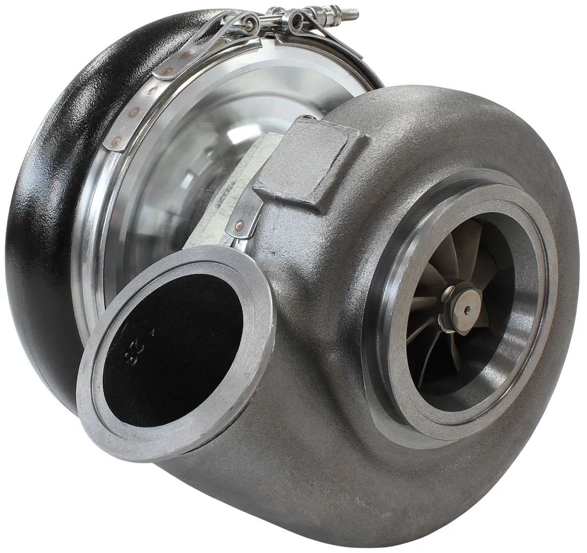 BOOSTED 7975 V-Band 1.28 Turbocharger 1450HP, Hi Temp Black Finish AF8005-4012BL