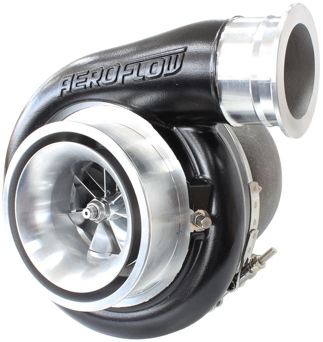 BOOSTED 8075 T4 1.10 Turbocharger 1250HP, Hi Temp Black Finish AF8005-4018BLK