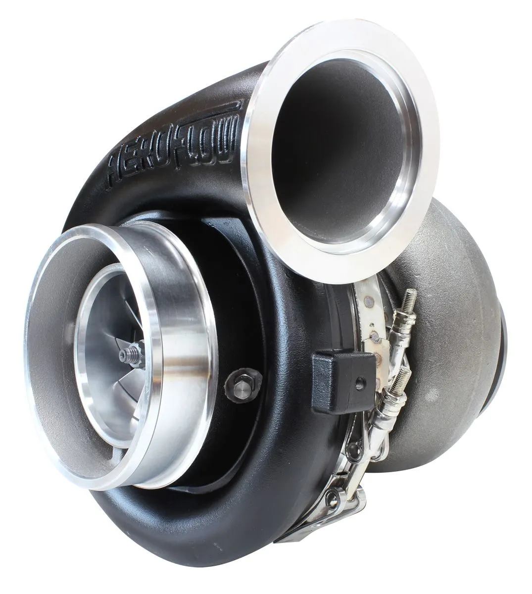 BOOSTED 8077 T4 1.15 Turbocharger 1250HP, Hi Temp Black Finish AF8005-4007BLK