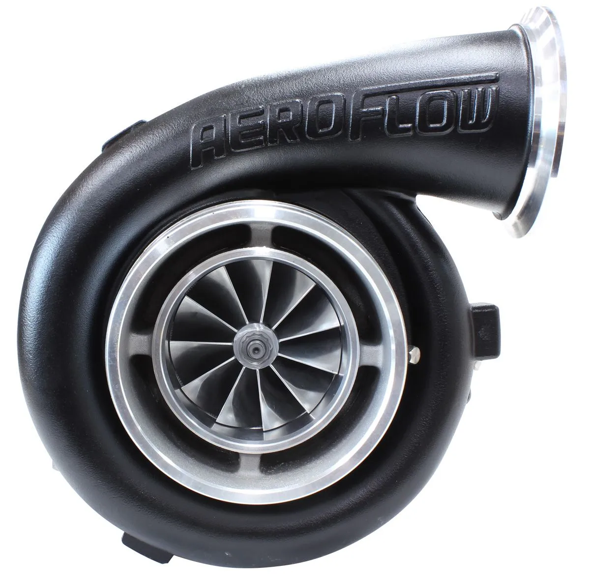 BOOSTED 8077 T4 1.15 Turbocharger 1250HP, Hi Temp Black Finish AF8005-4007BLK