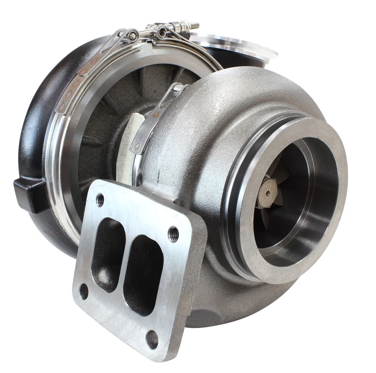 BOOSTED 8077 T4 1.15 Turbocharger 1250HP, Hi Temp Black Finish AF8005-4007BLK