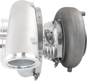 BOOSTED 88102 V-Band 1.22 Turbocharger 2500HP, Natural Cast Finish AF8005-6021