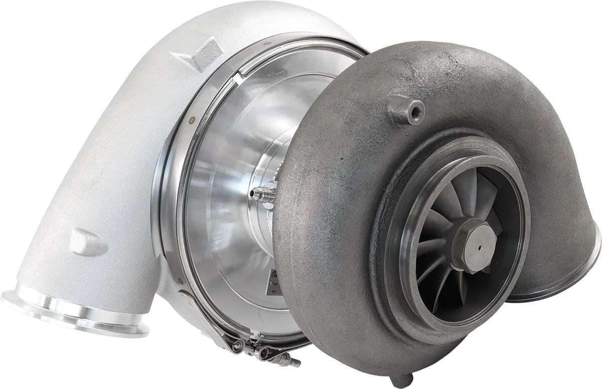 BOOSTED 88102 V-Band 1.22 Turbocharger 2500HP, Natural Cast Finish AF8005-6021