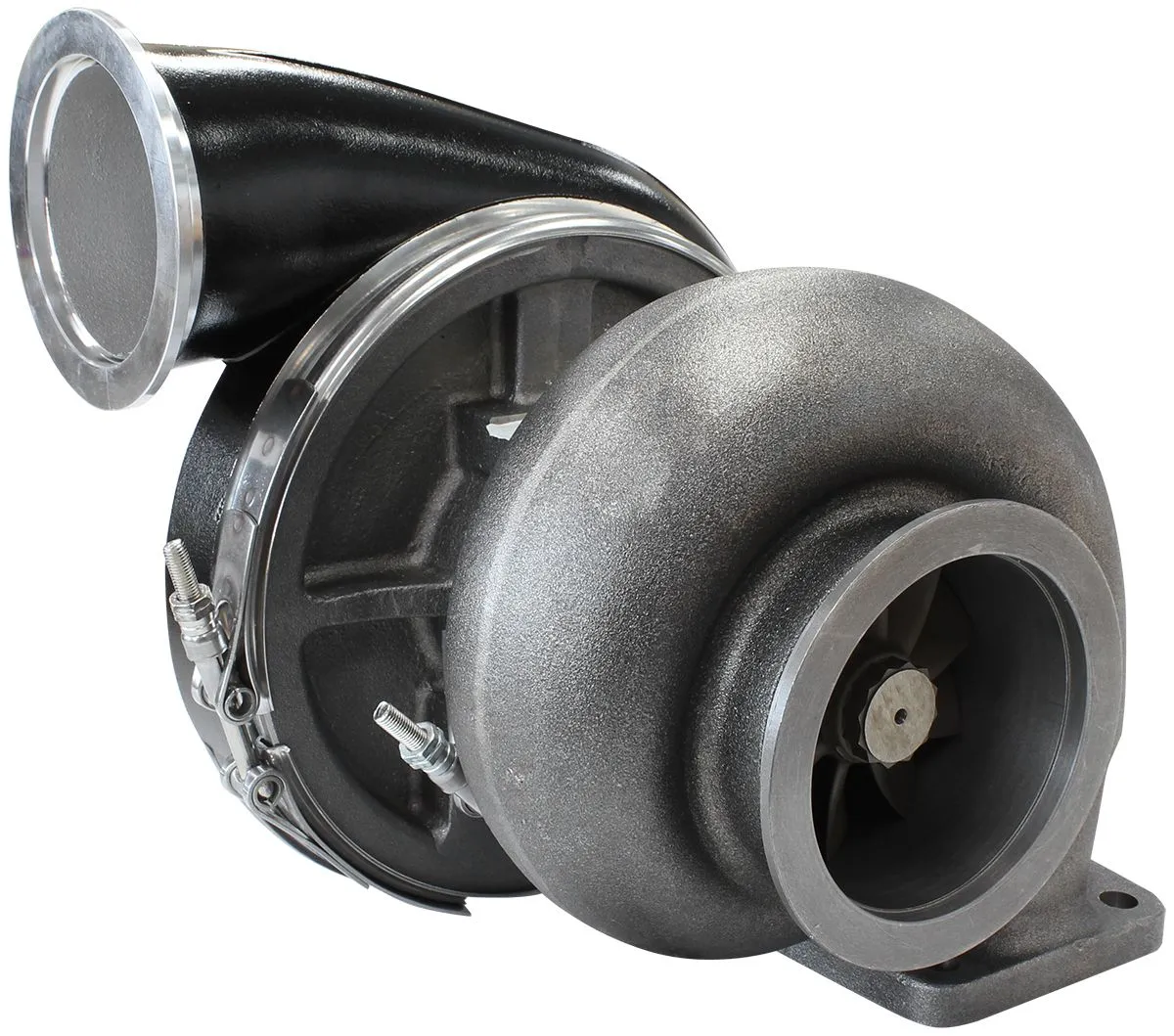 BOOSTED 8888 T4 1.25 Turbocharger 1600HP, Hi Temp Black Finish AF8006-4001BLK