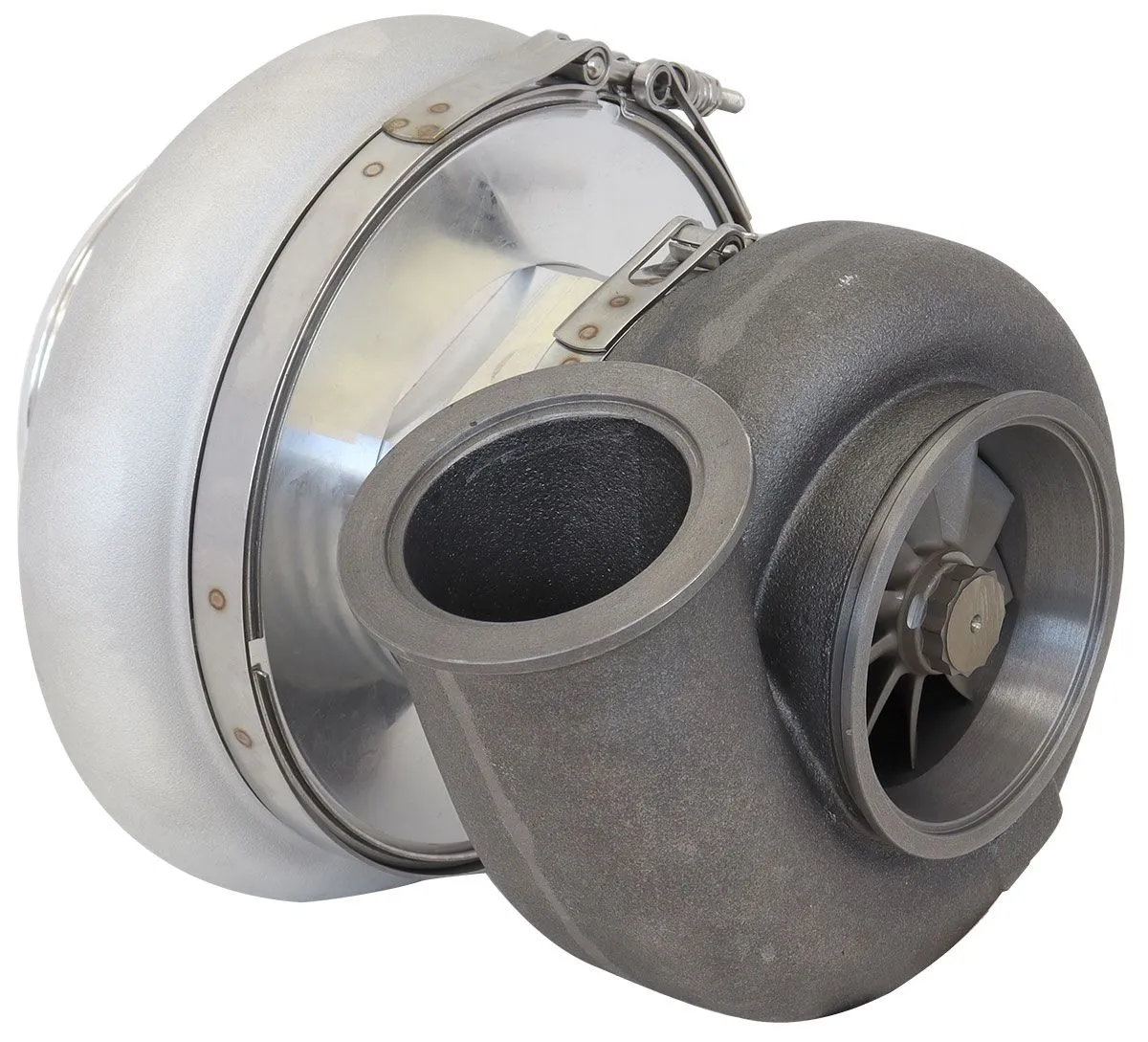 BOOSTED 8888 V-Band 1.31 Turbocharger 1250HP, Natural Cast Finish AF8005-6003